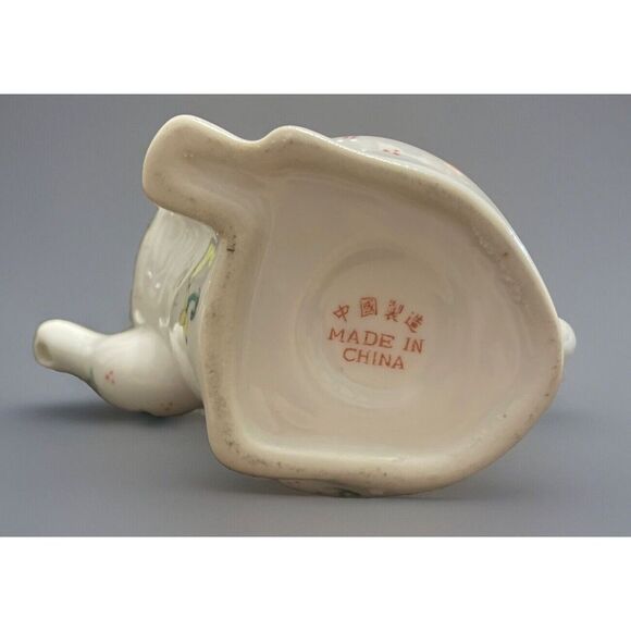 Vintage ✨Kitty Lucky Cat Porcelain White Floral Hand Painted Creamer/Tea Pot - Picture 6 of 6